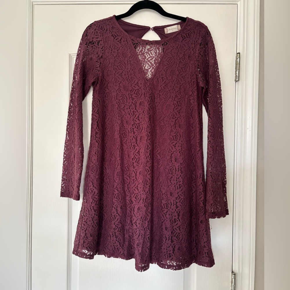 Altar’d State Maroon Lace Dress!